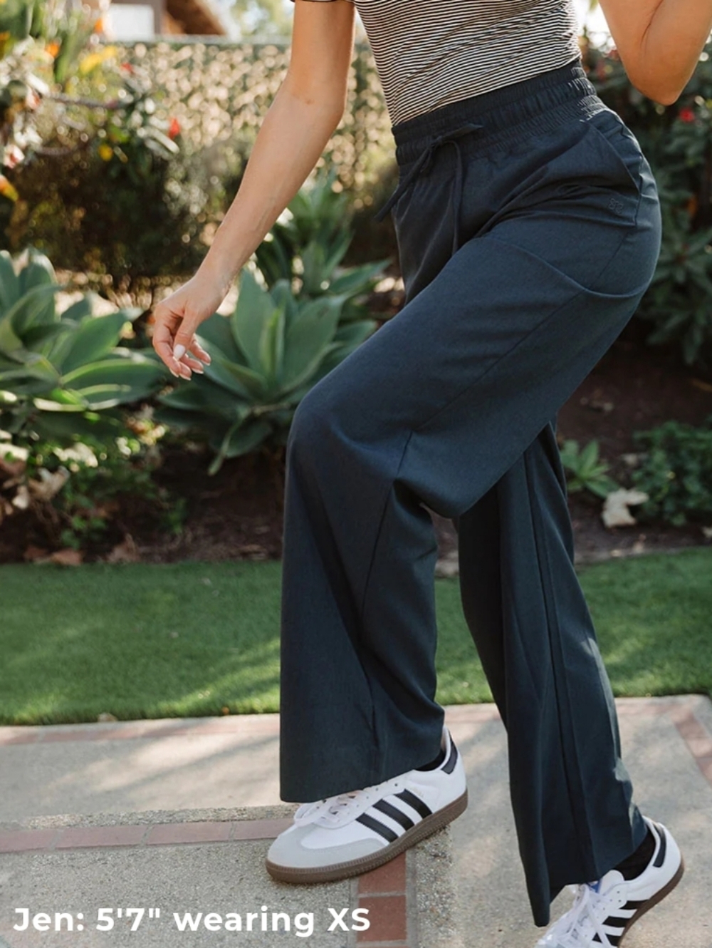 Albion Audrey Trouser In  Heather Cobalt Size XS